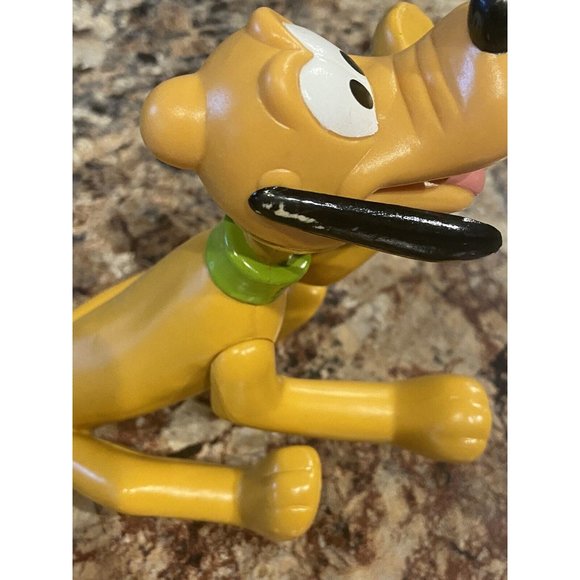 Vintage 1970s Disney Pluto Posable Mickey Mouse Dog Collector Toy - Picture 10 of 12